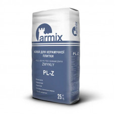 Клей для плитки стандарт (морозостійкий) ARMIX PL-Z 25кг, клей для приклеювання керамічної плитки Армікс